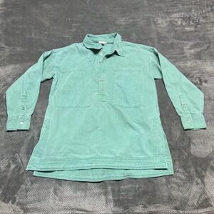 Pilcro Anthropologie Seafoam Green Cotton Henley Tunic Top XS Utility